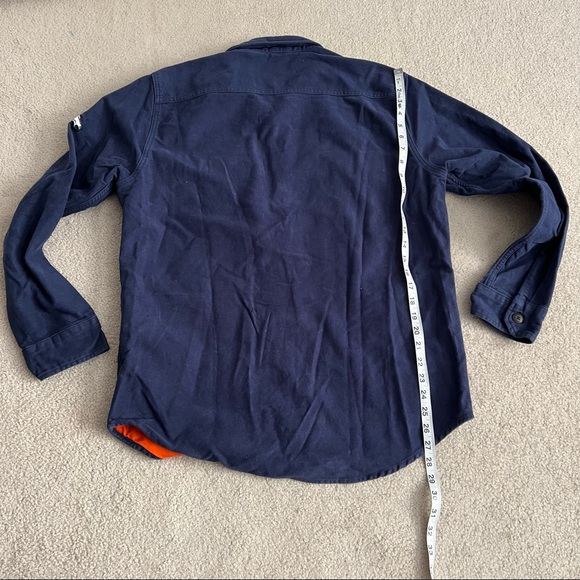 Men's Levi's X NFL Navy Denver Broncos Moleskin Long Sleeve Overshirt Shacket - Picture 6 of 11